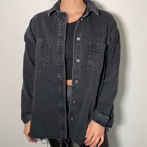 Topshop Oversize Jean Jacket - size 8